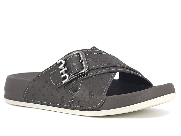 Mollis Zenne 01M3-2027 Çapraz Toka Günlük Terlik Platin - 1