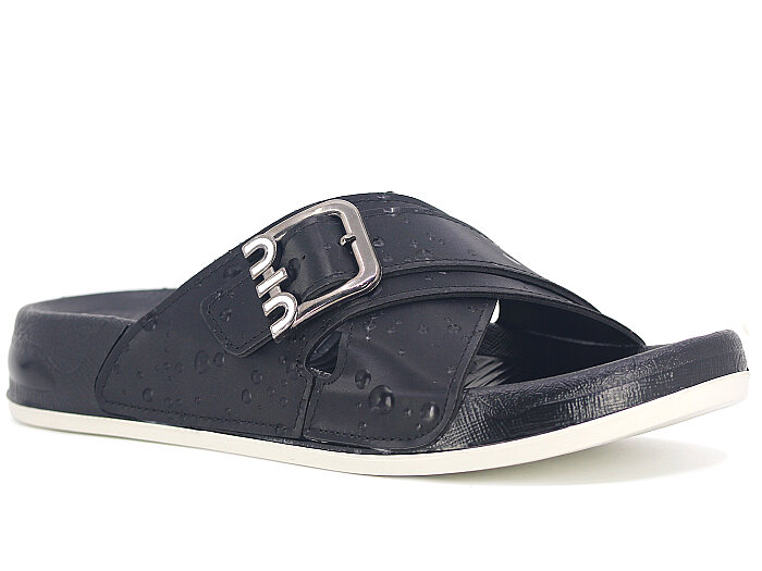 Mollis Zenne 01M3-2027 Çapraz Toka Günlük Terlik Siyah - 1