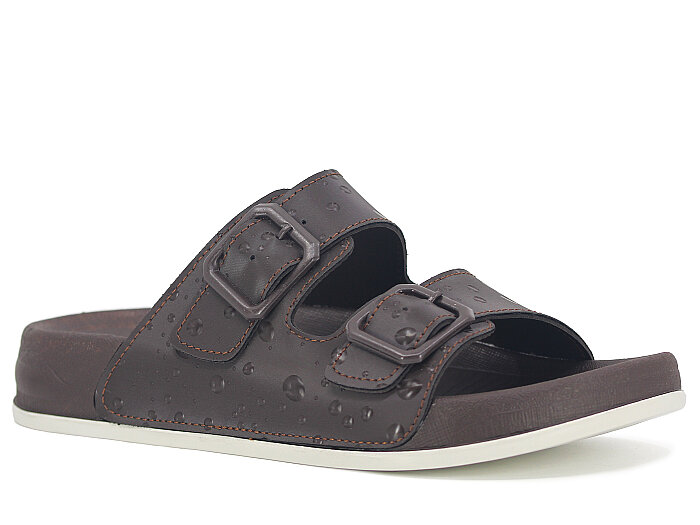 Mollis Zenne 01M1-2027 Çift Toka Günlük Terlik Kahve - Mollis