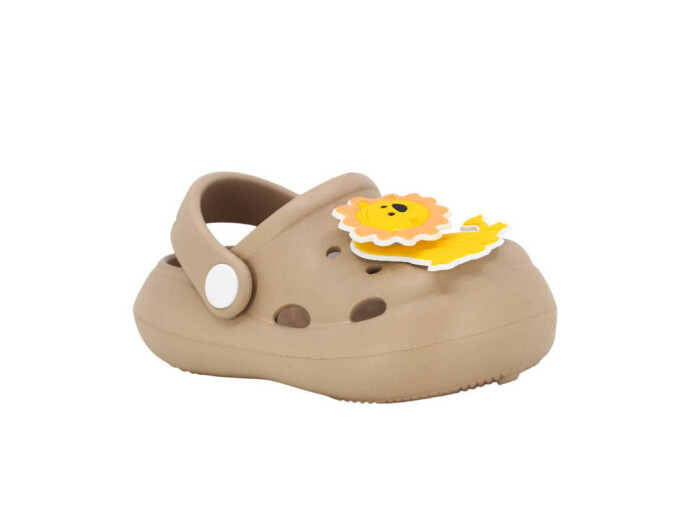 Monapicco Bebe EB-210 Yumurcak Fırfır Etiketli Cross Terlik Kapiçino - Monapicco