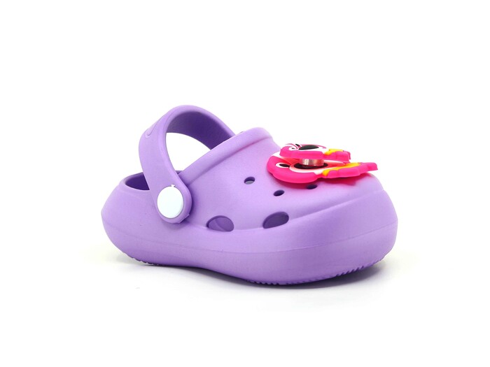 Monapicco Bebe EB-210 Yumurcak Fırfır Etiketli Cross Terlik Lila - 1