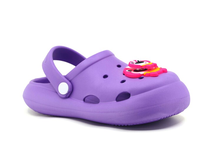 Monapicco Filet EF-210 Yumurcak Fırfır Etiketli Cross Terlik Lila - Monapicco