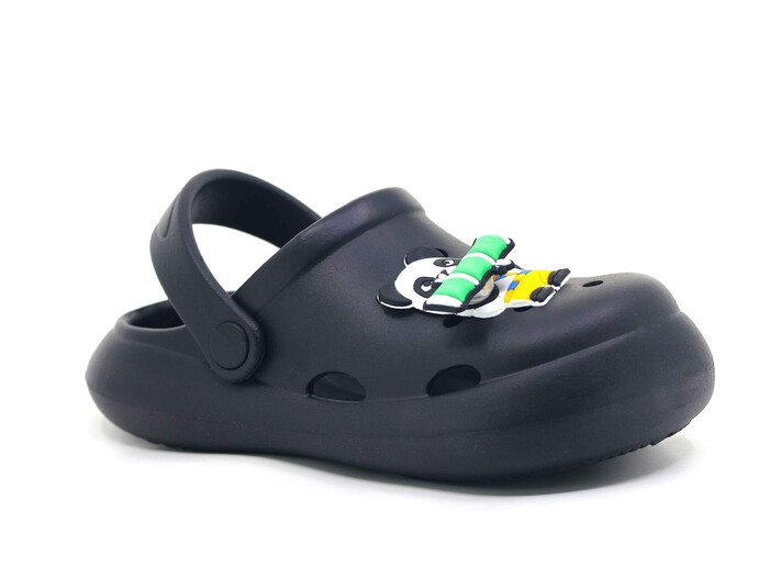 Monapicco Filet EF-210 Yumurcak Fırfır Etiketli Cross Terlik Siyah - Monapicco