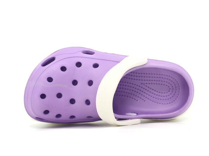 Monapicco Filet Stella Eva Cross Terlik Beyaz - Lila - 2