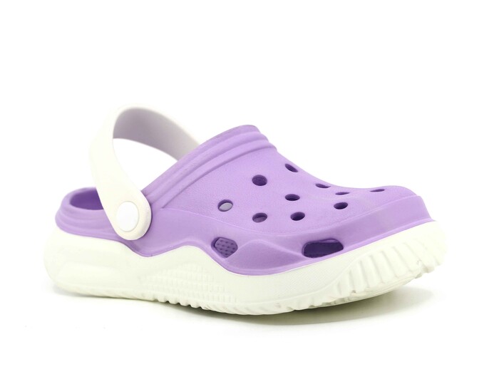 Monapicco Filet Stella Eva Cross Terlik Beyaz - Lila - Monapicco