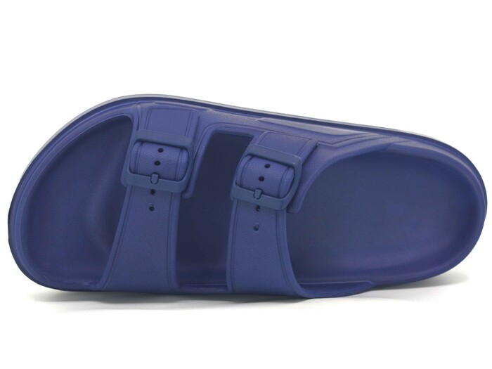 Monapicco Merdane Capri Klasik Çift Toka Lux Eva Terlik Lacivert - 2