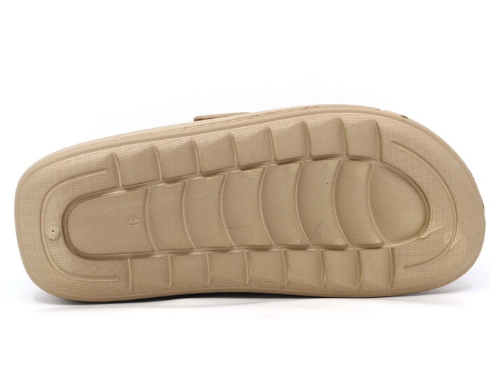 Monapicco Merdane Mercan Cırtlı Bantlı Lux Eva Terlik Vizon - 3