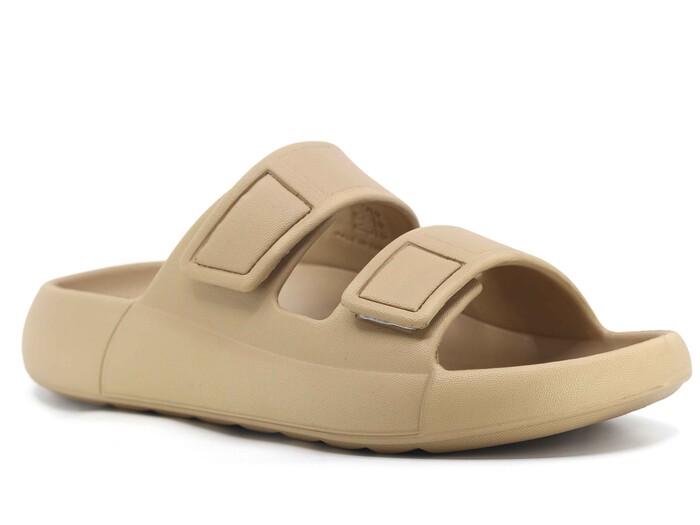 Monapicco Merdane Mercan Cırtlı Bantlı Lux Eva Terlik Vizon - 1