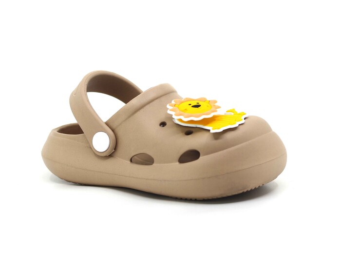 Monapicco Patik EP-210 Yumurcak Fırfır Etiketli Cross Terlik Kapiçino - 1