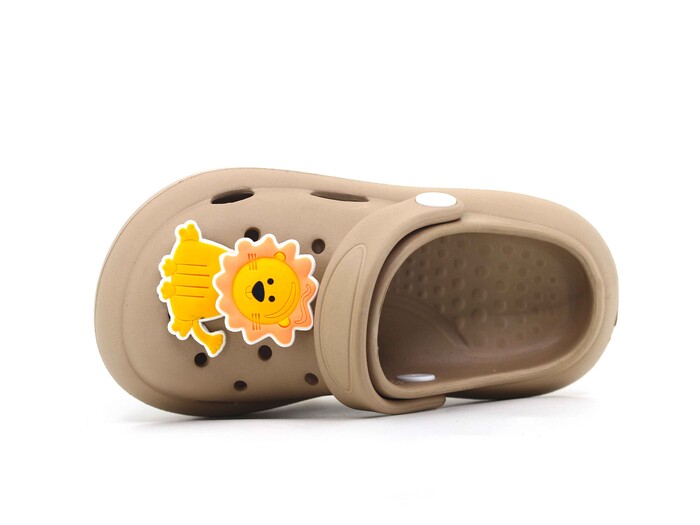 Monapicco Patik EP-210 Yumurcak Fırfır Etiketli Cross Terlik Kapiçino - Monapicco (1)