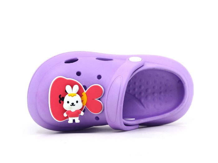Monapicco Patik EP-210 Yumurcak Fırfır Etiketli Cross Terlik Lila