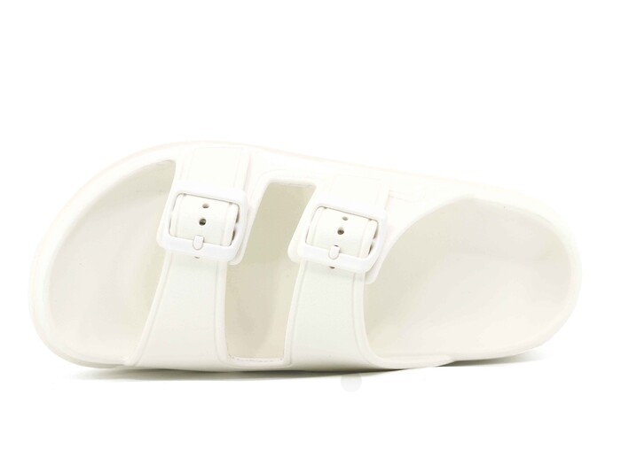 Monapicco Zenne Capri Klasik Çift Toka Lux Eva Terlik Ekru - Monapicco (1)