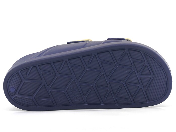 Monapicco Zenne Capri Taşlı Çift Toka Lux Eva Terlik Lacivert - 3