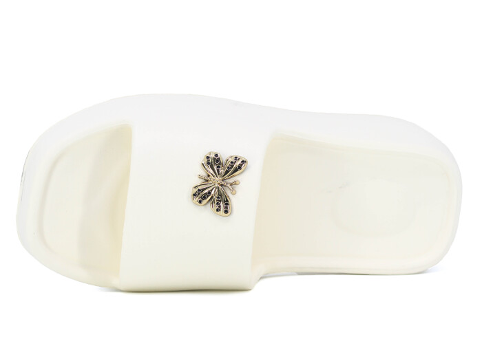 Monapicco Zenne Ego Kelebekli Lux Eva Terlik Bej - Monapicco (1)