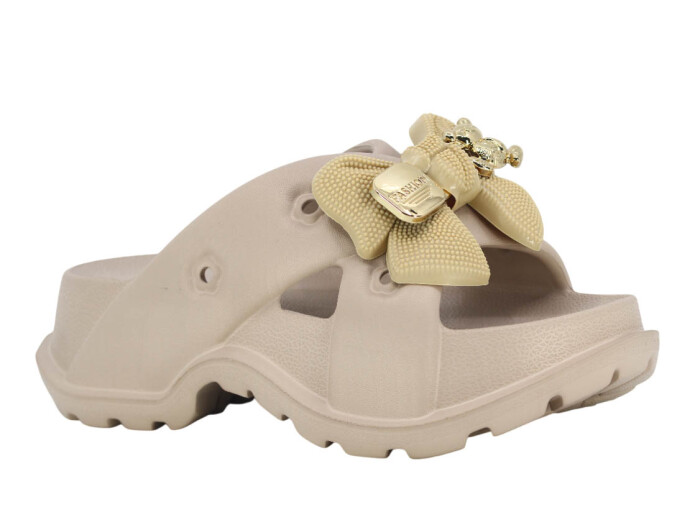 Monapicco Zenne İnci Fiyonk S01 Lux Eva Terlik Kapiçino - Monapicco