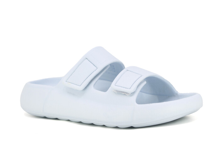 Monapicco Zenne Mercan Cırtlı Bantlı Lux Eva Terlik Bebe Mavisi - Monapicco