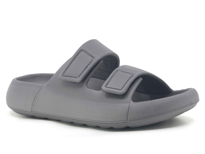 Monapicco Zenne Mercan Cırtlı Bantlı Lux Eva Terlik Füme - Monapicco