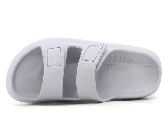 Monapicco Zenne Mercan Cırtlı Bantlı Lux Eva Terlik Gri - Monapicco (1)