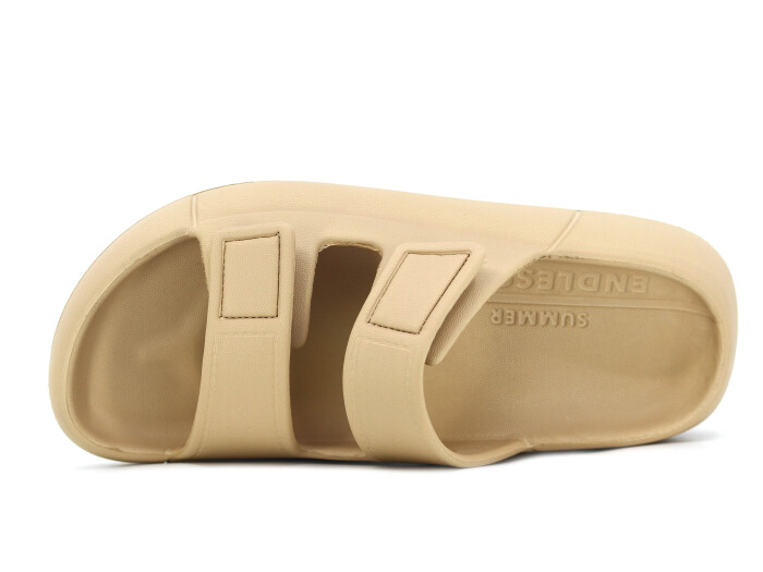 Monapicco Zenne Mercan Cırtlı Bantlı Lux Eva Terlik Vizon - Monapicco (1)