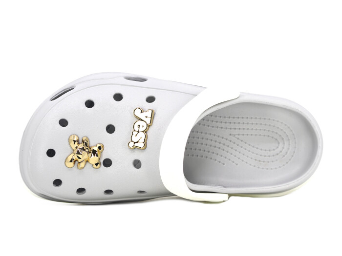 Monapicco Zenne Stella Cross Terlik Beyaz - Gri - Monapicco (1)