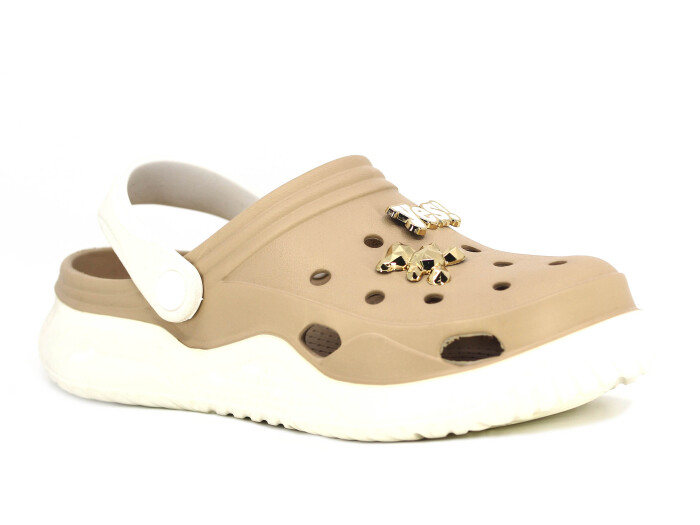 Monapicco Zenne Stella Cross Terlik Beyaz - Kapiçino - 1