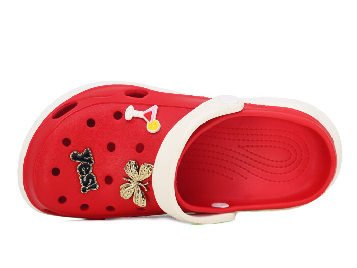 Monapicco Zenne Stella Cross Terlik Beyaz - Kırmızı - Monapicco (1)