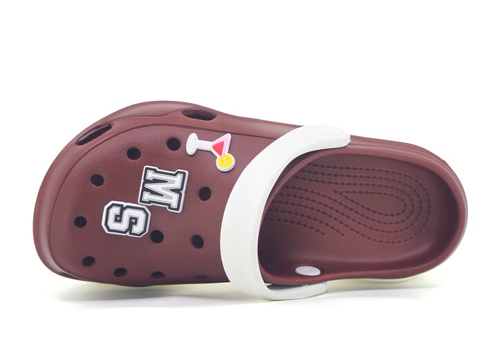 Monapicco Zenne Stella Kauçuk 3 Etiketli Cross Terlik Beyaz - Bordo - 2