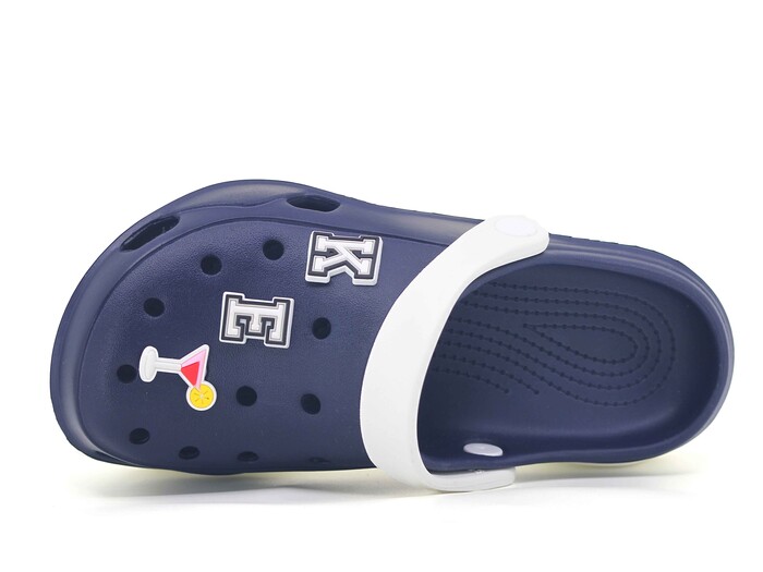 Monapicco Zenne Stella Kauçuk 3 Etiketli Cross Terlik Beyaz - Lacivert - 2