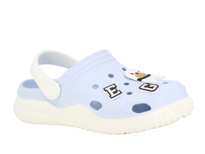 Monapicco Zenne Stella Kauçuk 3 Etiketli Cross Terlik Beyaz - Mavi - Monapicco