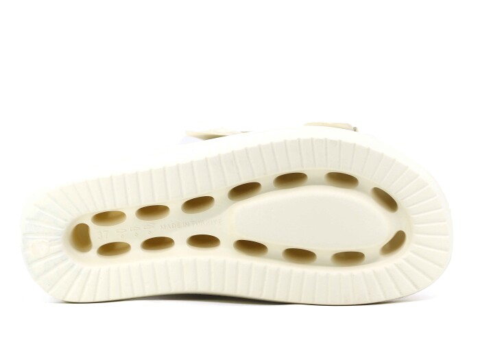 Monapicco Zenne Yakut CT-01 Çift Toka Lux Eva Terlik Bej - Altın - 3