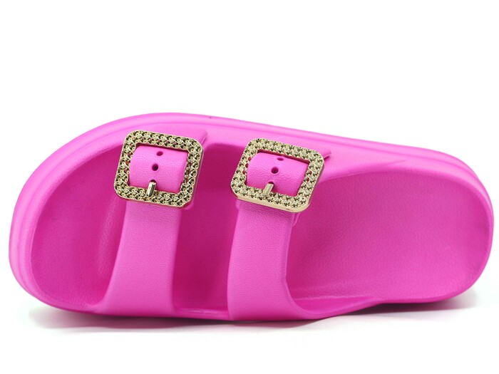 Monapicco Zenne Yakut RT-03 Çift Toka Lux Eva Terlik Fuşya - 2