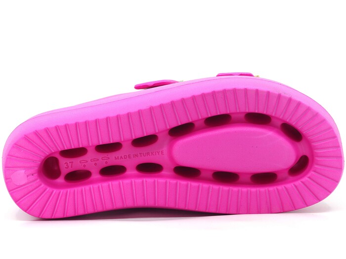 Monapicco Zenne Yakut RT-03 Çift Toka Lux Eva Terlik Fuşya - 3