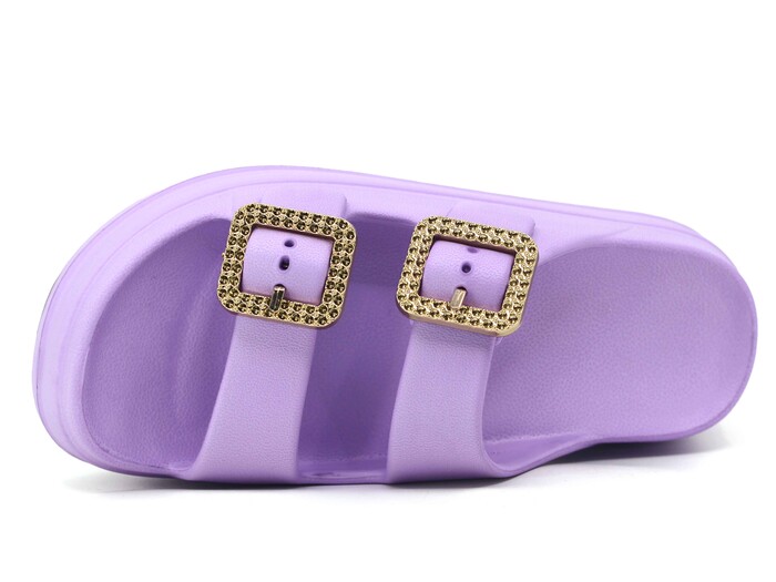 Monapicco Zenne Yakut RT-03 Çift Toka Lux Eva Terlik Lila - Monapicco (1)