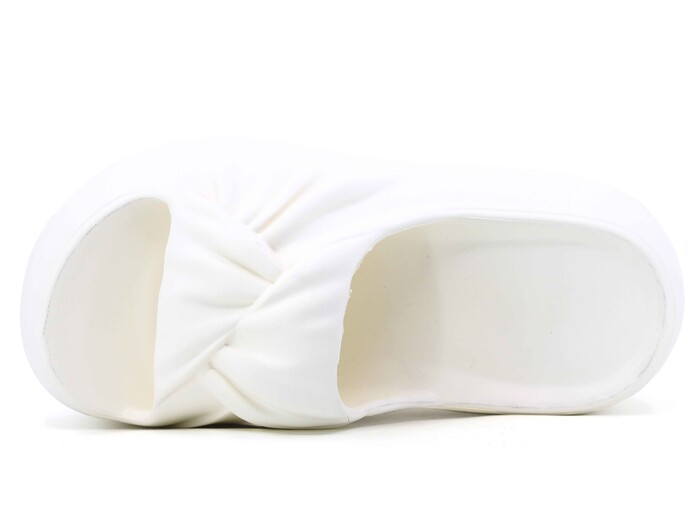 Monapicco Zenne Yeşim Büzgülü Lux Eva Terlik Ekru - 2