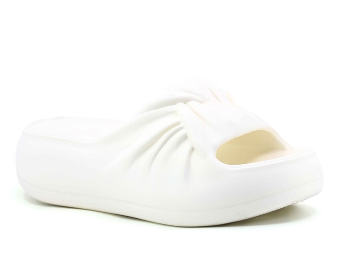 Monapicco Zenne Yeşim Büzgülü Lux Eva Terlik Ekru 