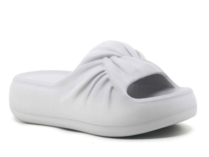 Monapicco Zenne Yeşim Büzgülü Lux Eva Terlik Gri - Monapicco