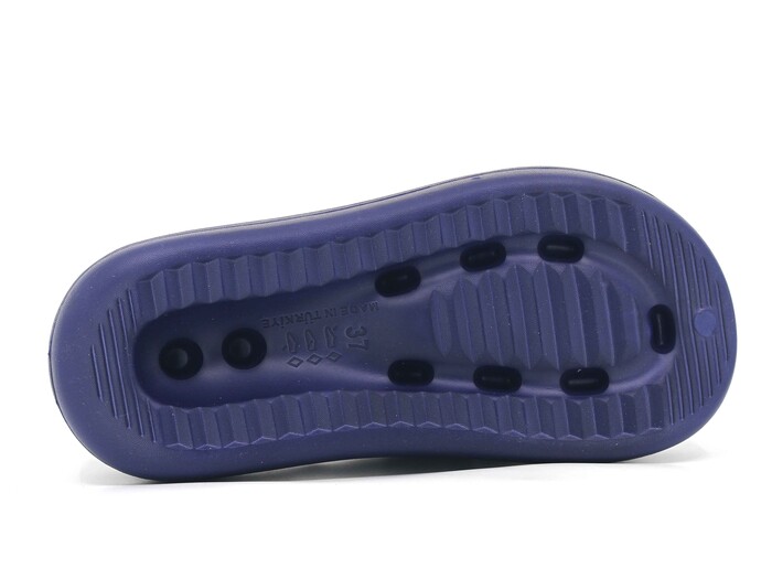 Monapicco Zenne Yeşim Büzgülü Lux Eva Terlik Lacivert - 3