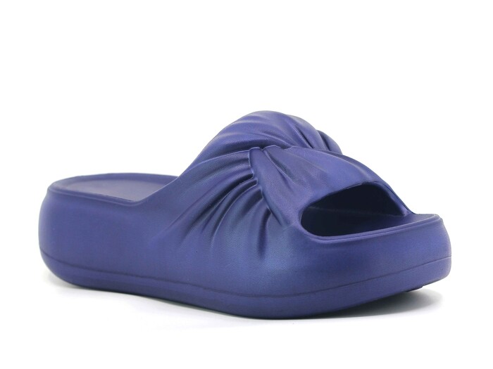 Monapicco Zenne Yeşim Büzgülü Lux Eva Terlik Lacivert 