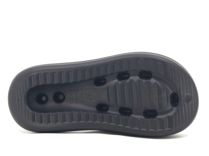 Monapicco Zenne Yeşim Büzgülü Lux Eva Terlik Siyah - 3