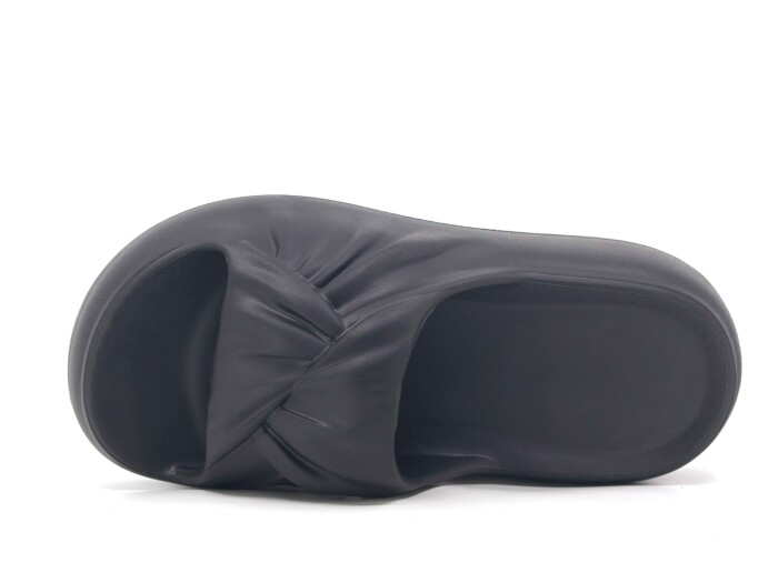 Monapicco Zenne Yeşim Büzgülü Lux Eva Terlik Siyah - 2