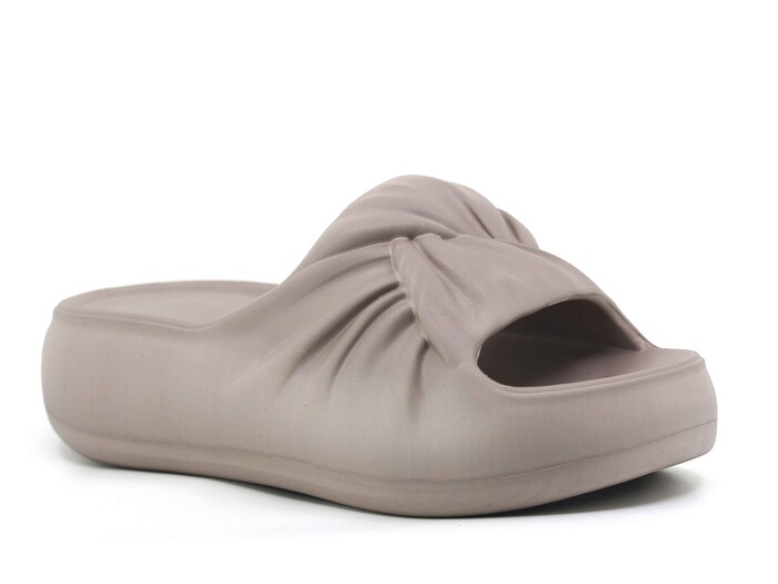 Monapicco Zenne Yeşim Büzgülü Lux Eva Terlik Vizon - Monapicco