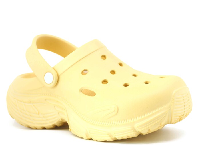 Monapicco Zenne Zümrüt Düz Eva Kutulu Cross Terlik Hardal - Monapicco