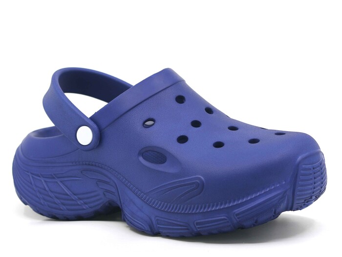 Monapicco Zenne Zümrüt Düz Eva Kutulu Cross Terlik Lacivert - Monapicco