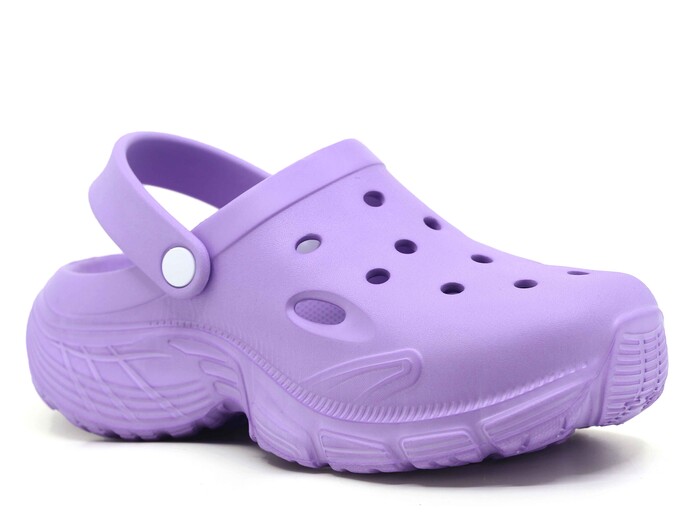 Monapicco Zenne Zümrüt Düz Eva Kutulu Cross Terlik Lila - Monapicco