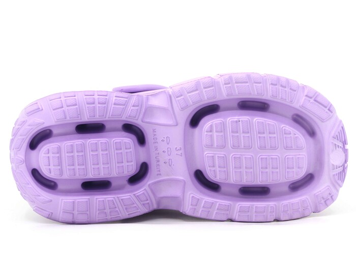 Monapicco Zenne Zümrüt Düz Eva Kutulu Cross Terlik Lila - 3