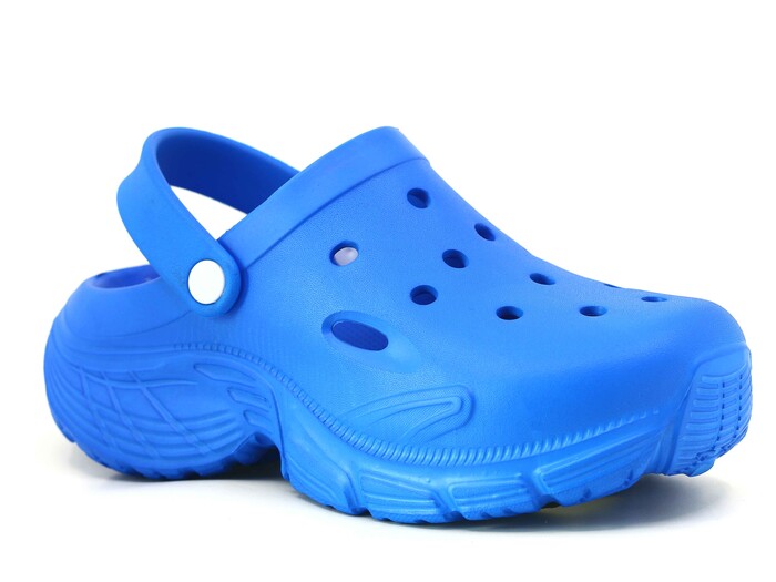 Monapicco Zenne Zümrüt Düz Eva Kutulu Cross Terlik Saks Mavi - 1