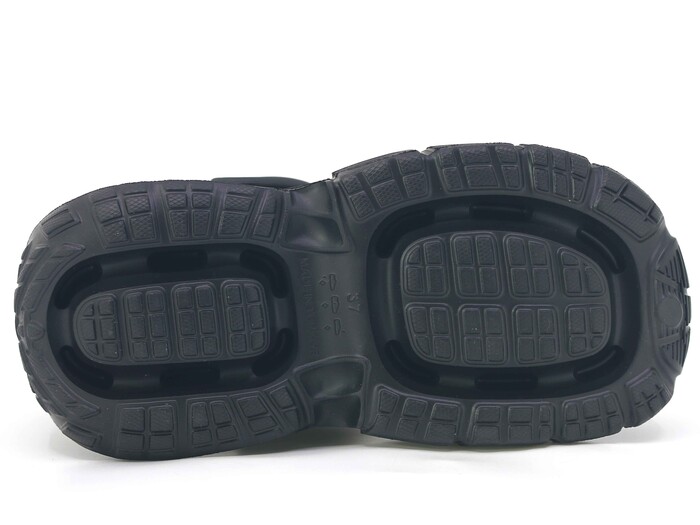 Monapicco Zenne Zümrüt Düz Eva Kutulu Cross Terlik Siyah - 3