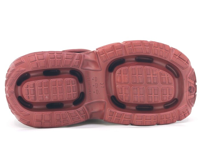 Monapicco Zenne Zümrüt Kauçuk Üç Etiketli Kutulu Eva Cross Terlik Bordo - 3