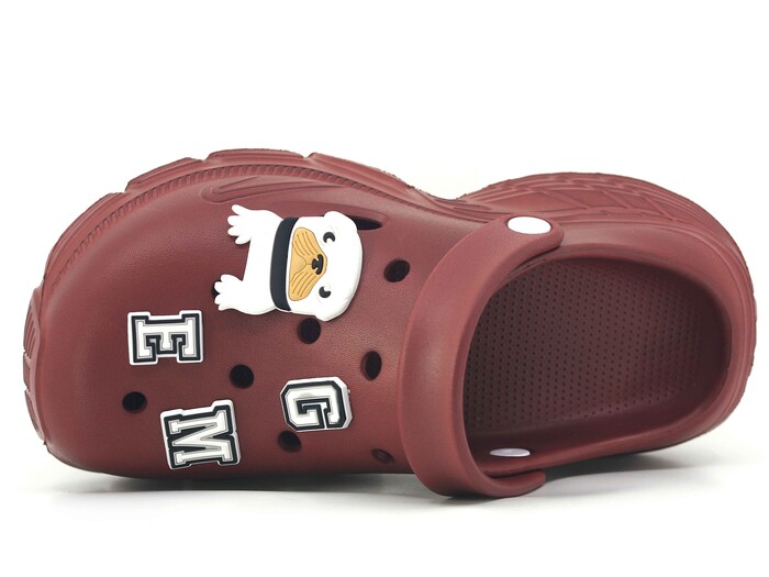 Monapicco Zenne Zümrüt Kauçuk Üç Etiketli Kutulu Eva Cross Terlik Bordo - Monapicco (1)