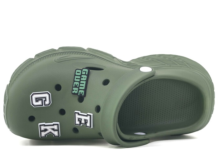 Monapicco Zenne Zümrüt Kauçuk Üç Etiketli Kutulu Eva Cross Terlik Haki - Monapicco (1)